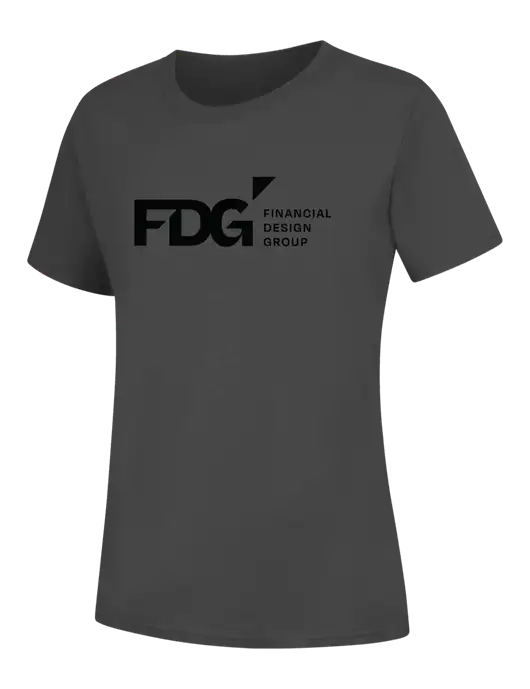 Womens Charcoal Core Blend Tee w/FDG Logo