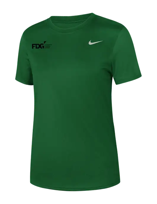 Nike Womens Team rLegend Dark Green T-Shirt w/FDG Logo