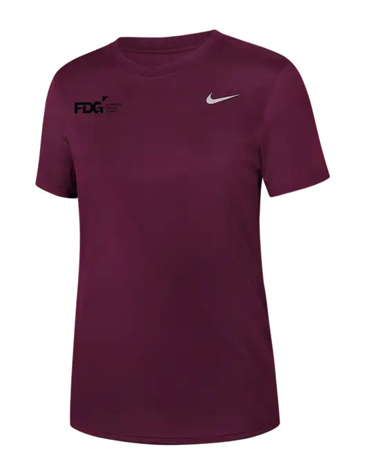 Nike Womens Team rLegend Maroon T-Shirt w/FDG Logo