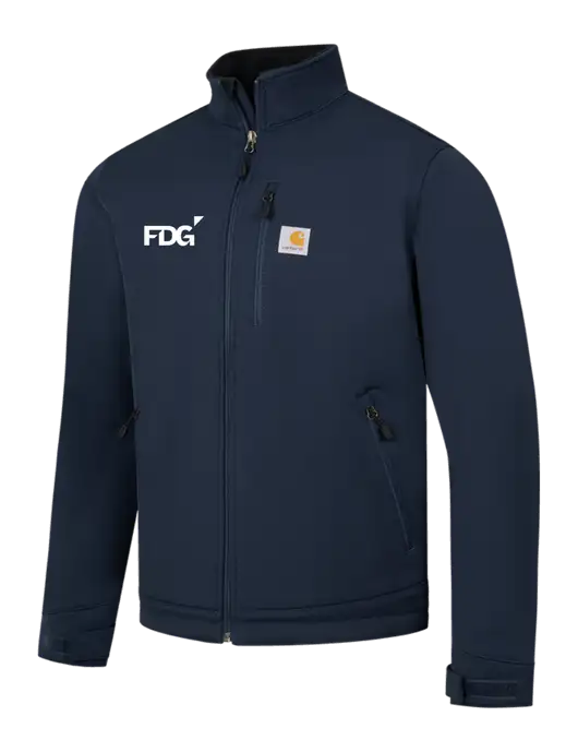 Carhartt Navy Crowley Soft Shell Jacket w/FDG Logo