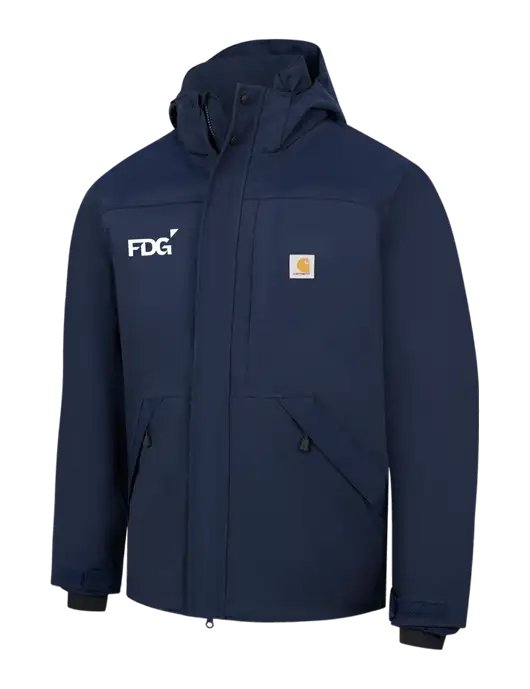 Carhartt Navy Storm Defender Shoreline Jacket w/FDG Logo