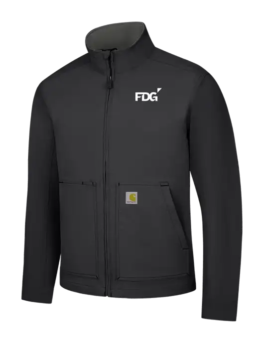 Carhartt Black Super Dux Soft Shell Jacket w/FDG Logo