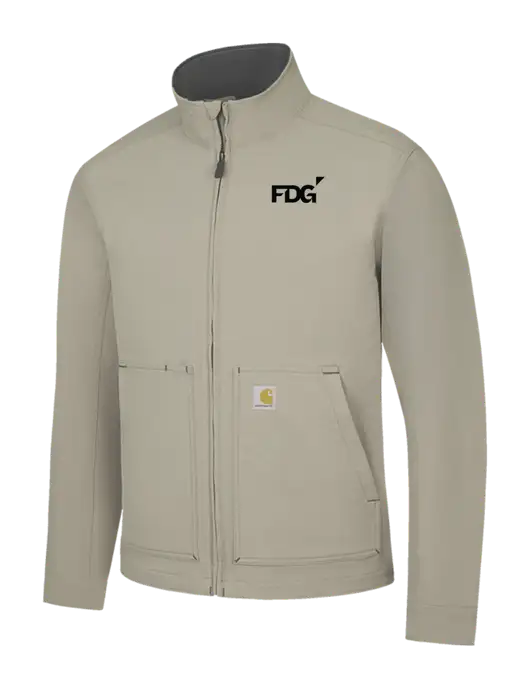 Carhartt Light  Grey Super Dux Soft Shell Jacket w/FDG Logo