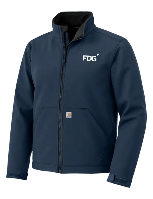 Carhartt Rain Defender Dark Navy Soft Shell Jacket w/FDG Logo