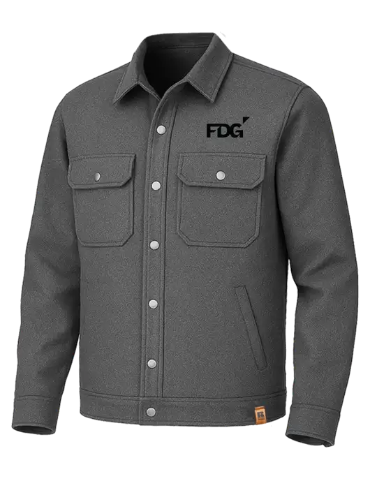 Russell Outdoors Dark Grey Heather Basin Jacket w/FDG Logo