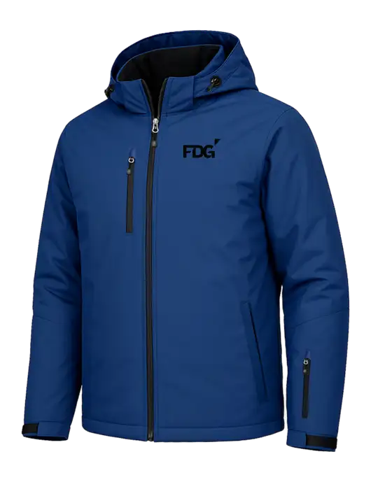 Cold Weather Vortex Royal/ Black Waterproof 3-in-1 Jacket with Detachable Hood w/FDG Logo