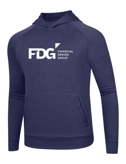 Tech True Navy Fleece Hooded Sweatshirt w/FDG Logo