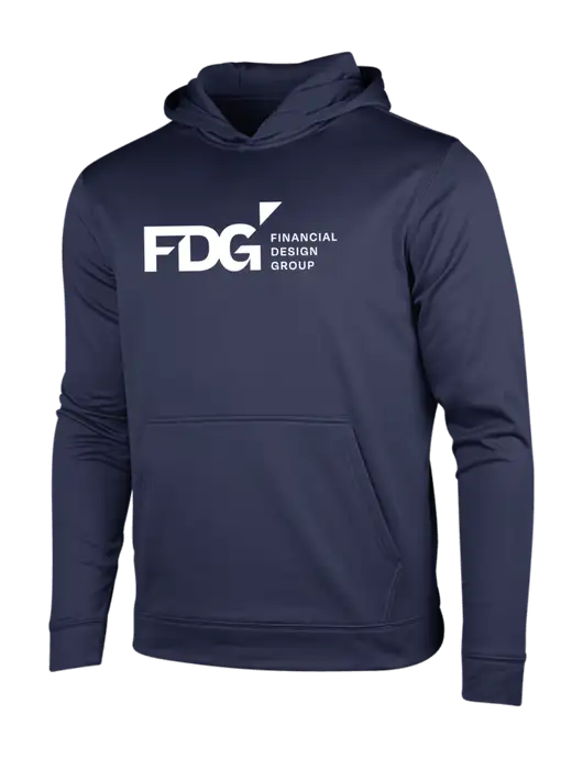Navy Sport-Wick Fleece Hooded Pullover w/FDG Logo