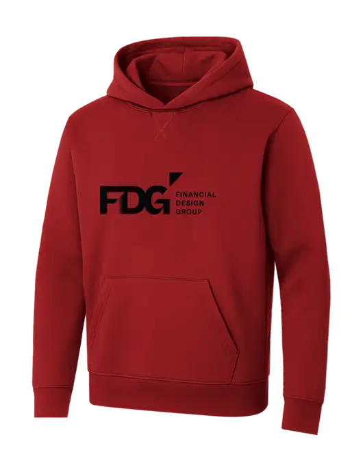 Allmade Revolution Red Organic French Terry Pullover Hoodie w/FDG Logo
