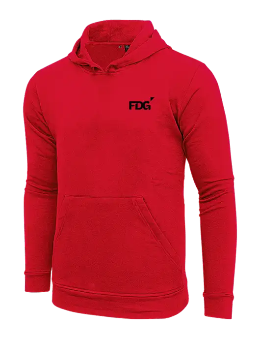 Adidas Red Fleece Hooded Sweatshirt w/FDG Logo