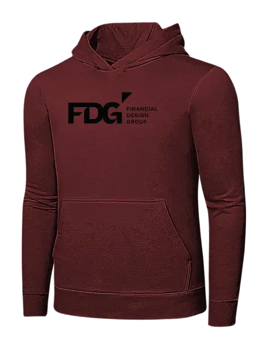 Maroon 7.8 oz Ring Spun Hooded Sweatshirt w/FDG Logo