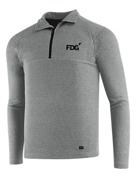 OGIO Petrol Grey Heather Transition 1/4 Zip Pullover w/FDG Logo