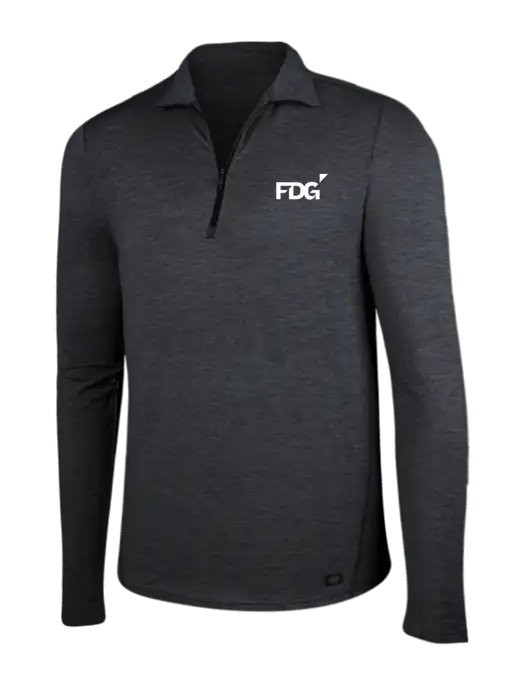 OGIO Blacktop Heather Endurance Force 1/4 Zip w/FDG Logo