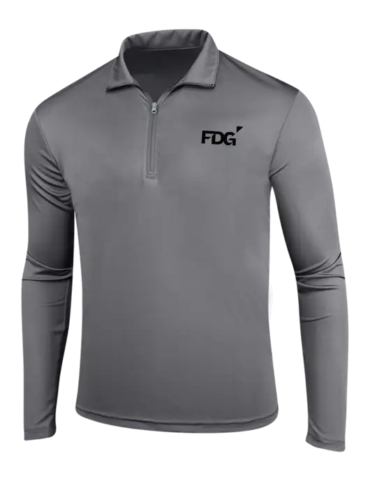 Medium Grey PosiCharge Competitor 1/4 Zip Pullover w/FDG Logo