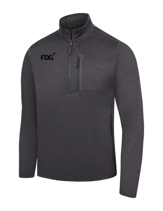 The North Face Dark Grey Heather Skyline 1/2-Zip Fleece w/FDG Logo