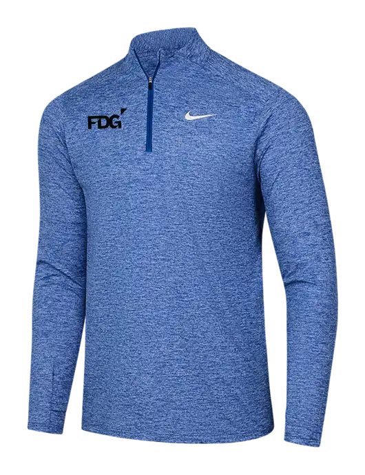 Nike Royal Heather Dri-FIT Element 1/2-Zip Pullover w/FDG Logo