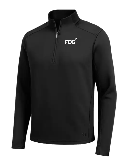 OGIO Transcend Black 1/4-Zip w/FDG Logo