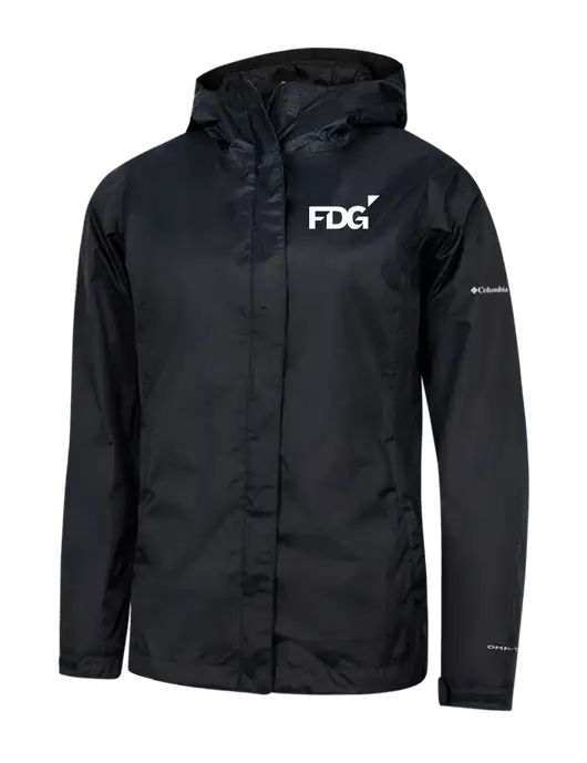 Columbia Black Womens Arcadia II Jacket w/FDG Logo