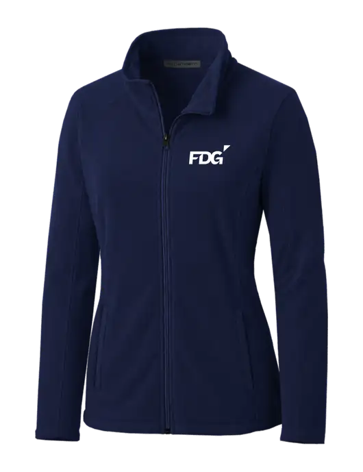 Navy Womens Microfleece Jacket w/FDG Logo
