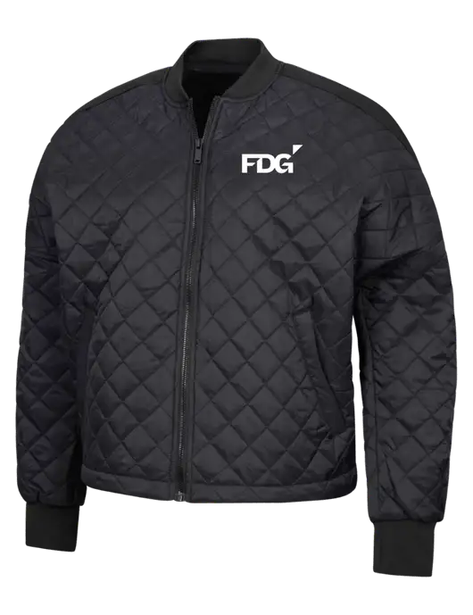 Mercer+Mettle Black Womens Boxy Quilted Jacket w/FDG Logo