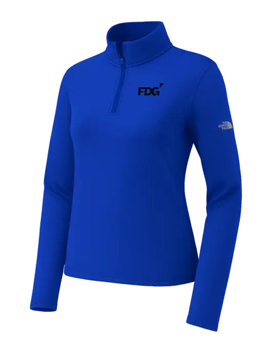 The North Face Womens Aim 1/4-Zip Dark Royal Fleece w/FDG Logo