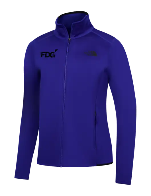 The North Face Womens Dark Royal Skyline Full-Zip Fleece Jacket w/FDG Logo