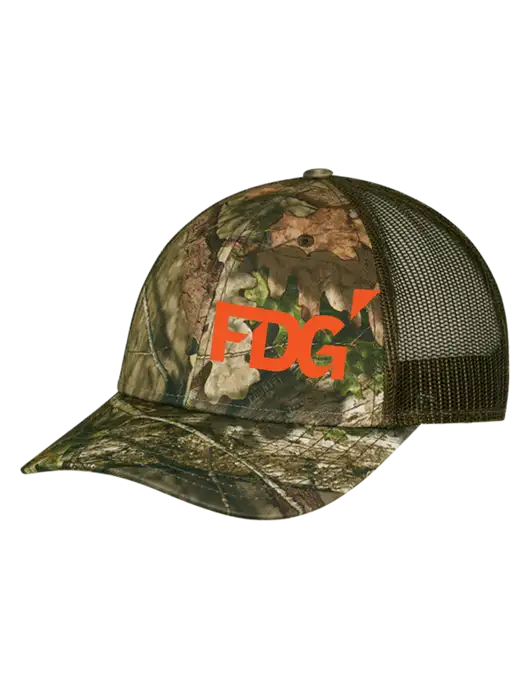 Breakup Country Brown Mossy Oak Camo Mesh Trucker Cap Snap Back w/FDG Logo
