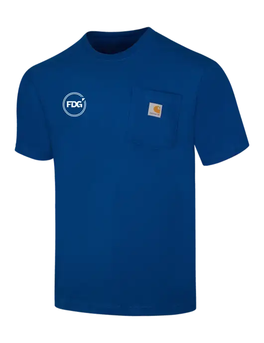 Carhartt Loose Fit Workwear Dark Sapphire Short Sleeve Pocket T-Shirt w/FDG Circle Logo